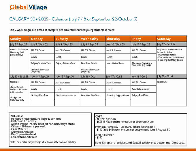  50+ 활동 캘린더 