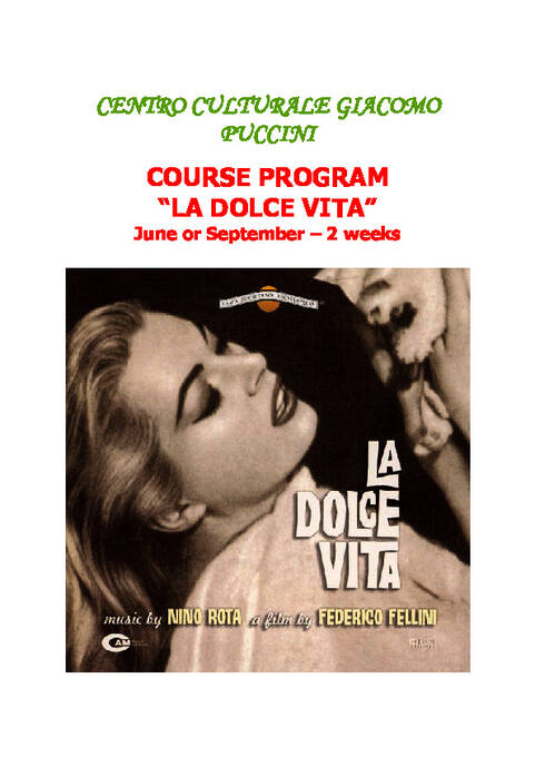 Programma La Dolce Vita a Viareggio