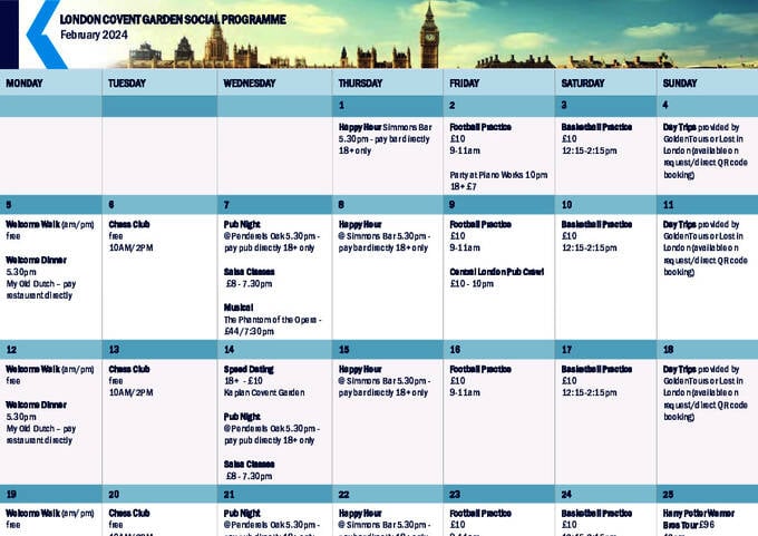  Tevékenységek menetrendje - felnőttek (PDF)