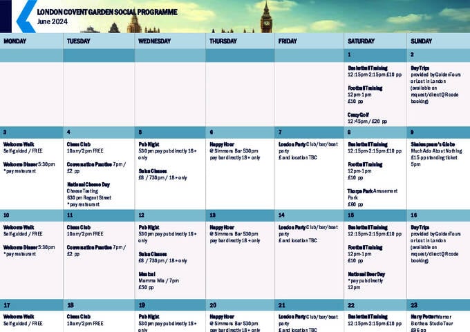  Tevékenységek menetrendje - felnőttek (PDF)