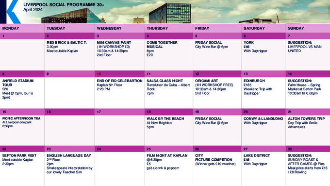  Tevékenységek menetrendje - felnőttek (PDF)