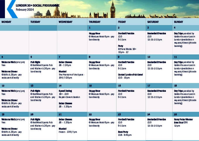  活动安排--成人 (PDF)