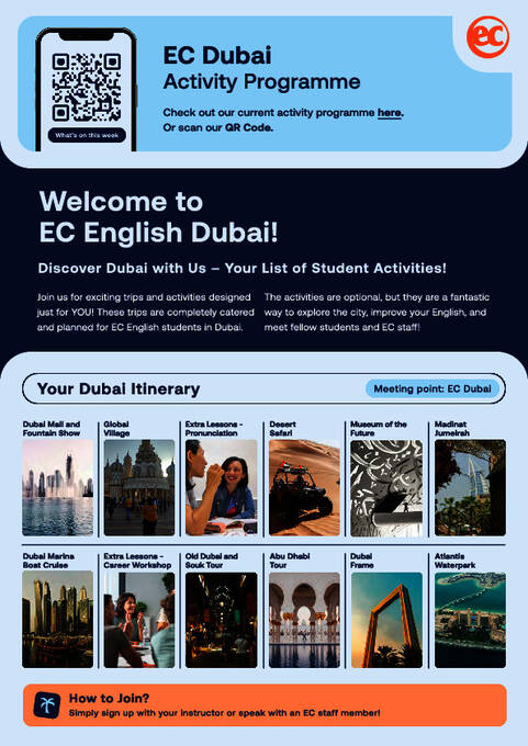 EC迪拜校区的活动示例