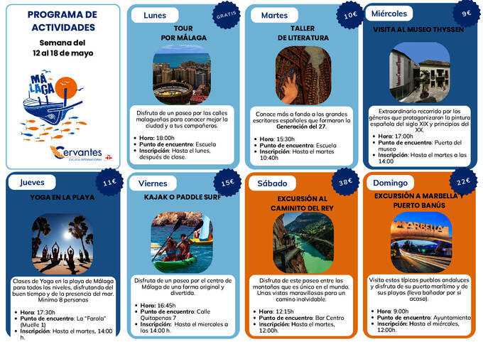 Sosiale aktiviteter i Malaga - utvalg