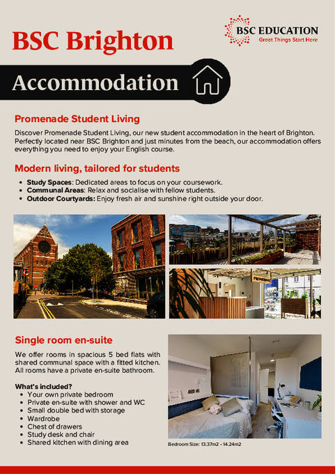 Жилье от BSC Education, Брайтон