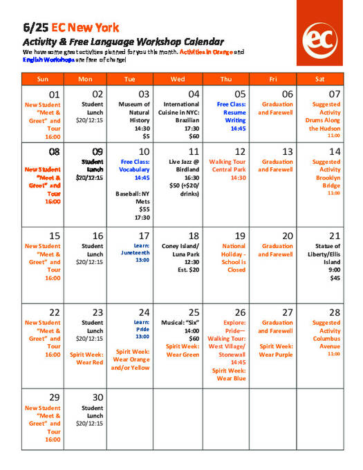 Juni eksempel på sociale aktiviteter