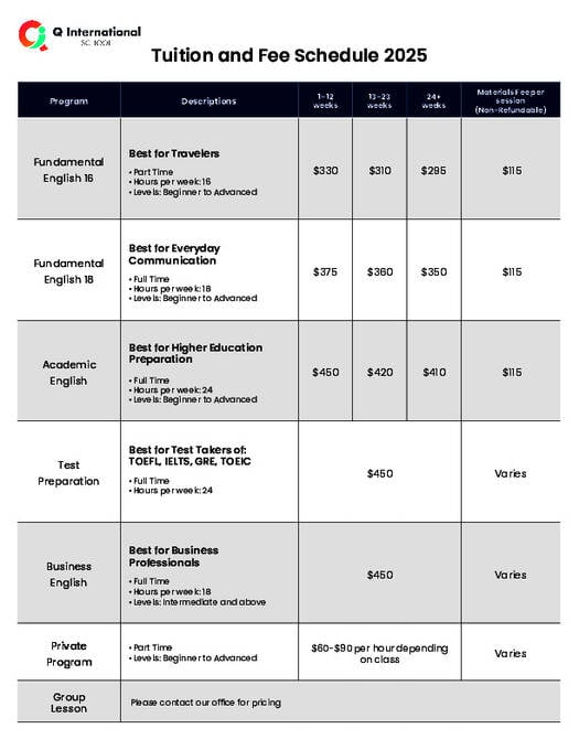Price List 2025