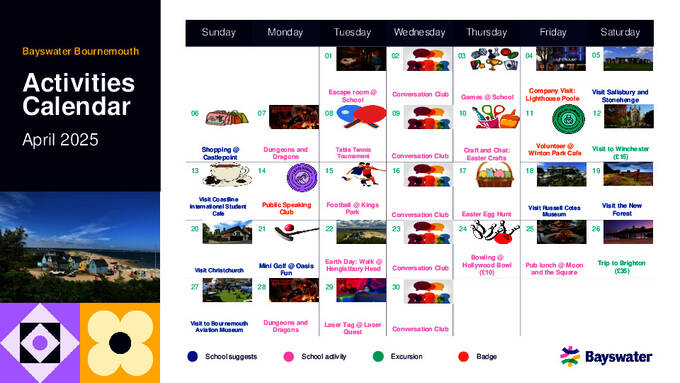  الجدول الزمني للأنشطة - للكبار والصغار (PDF)