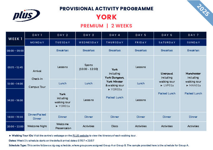 York - Premium - 2 weken