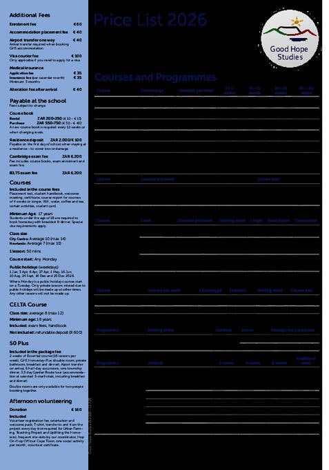  Tarifs (PDF)
