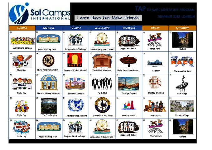 تقويم الأنشطة (نموذج) 