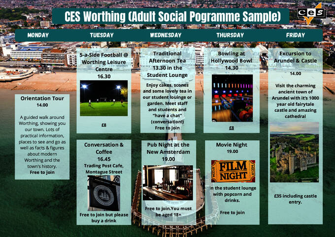 نموذج من الأنشطة الاجتماعية للبالغين
