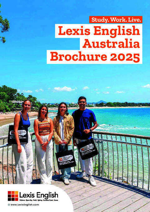 Broszura Lexis English Australia na 2025 rok