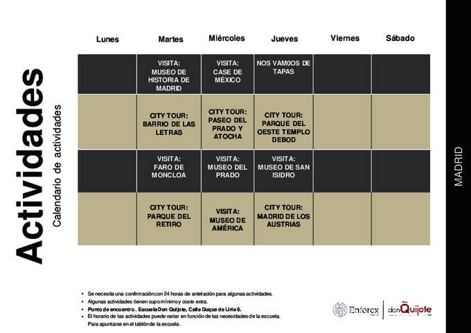 Kalender sociale activiteiten