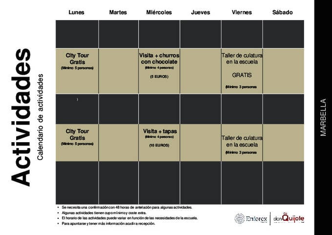 Közösségi naptár minta