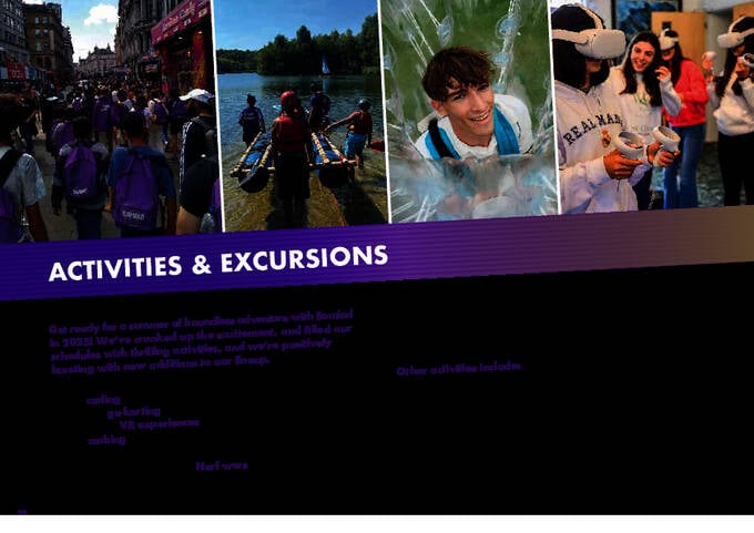 Sample activities