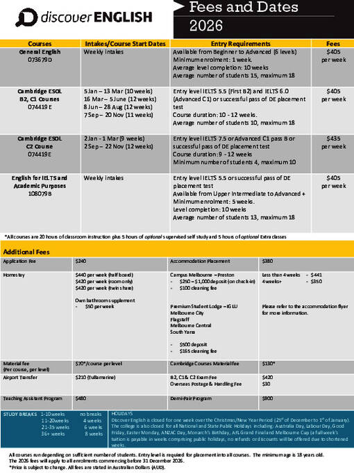 Lista geral de preços 2026
