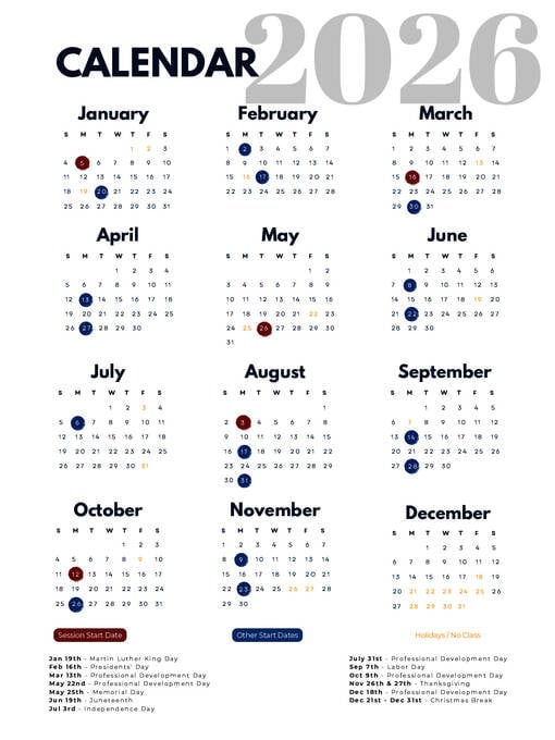 OHLA Calendário 2026