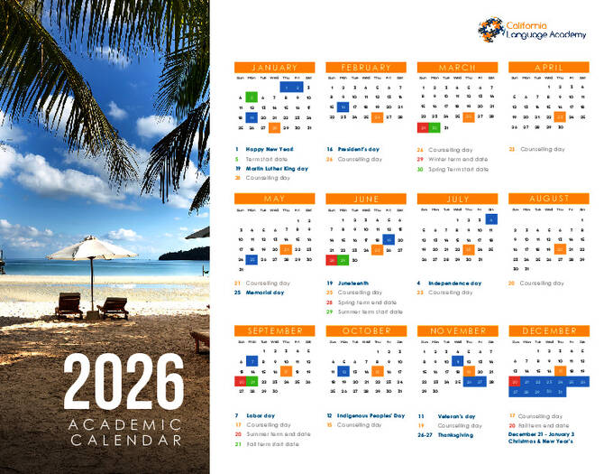 Akademisk kalender 2026