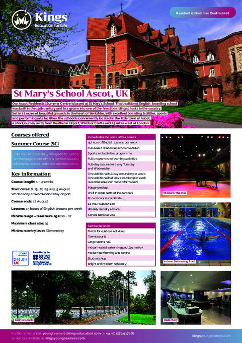 Kings Ascot adatlap 2026