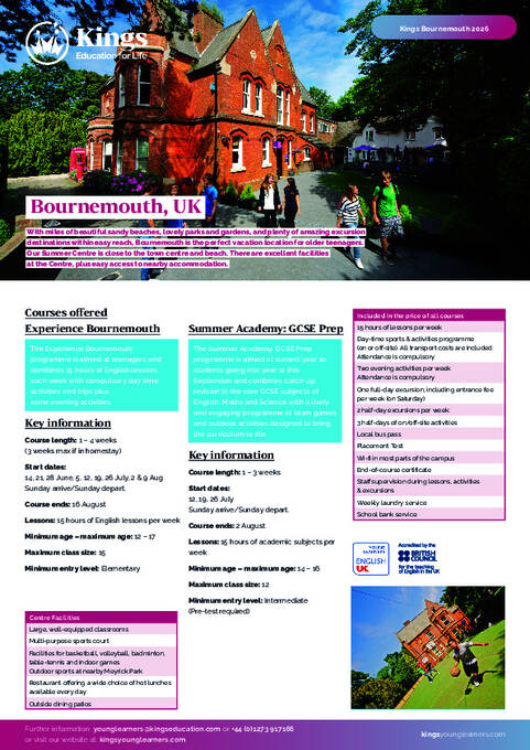 نشرة Kings بورنموث 2026