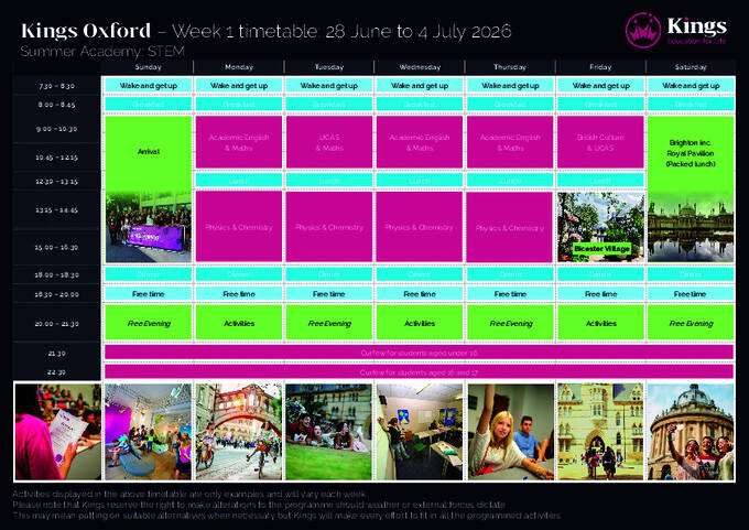 Cronograma Oxford 2026 - Summer Academy_ STEM