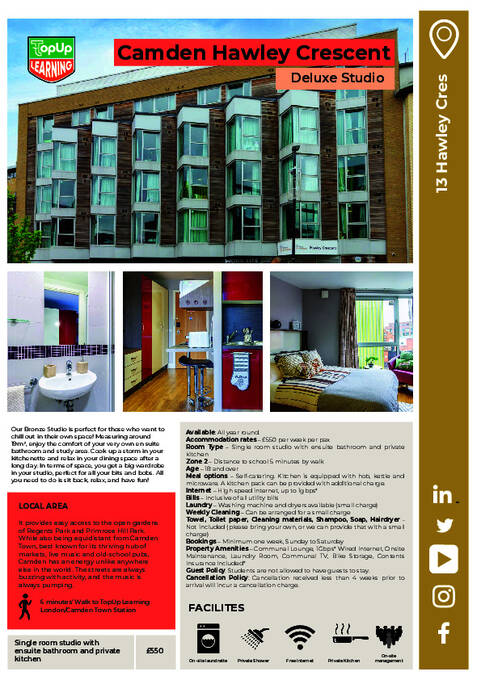 Camden Hawley Crescent Gold Studio 