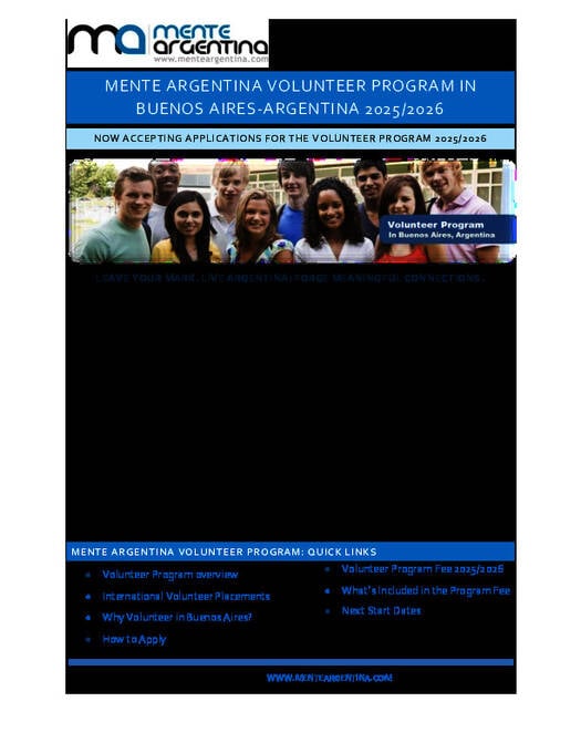 2026 年志愿者项目