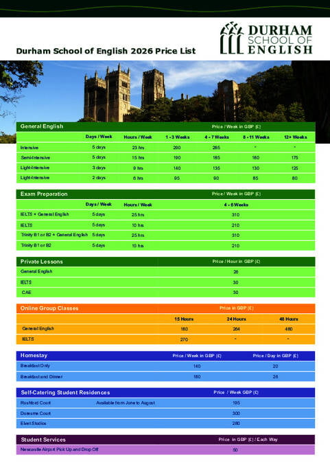 Durham School of English priser 2026