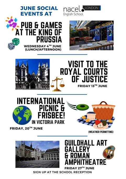 الفعاليات الاجتماعية في شهر يونيو