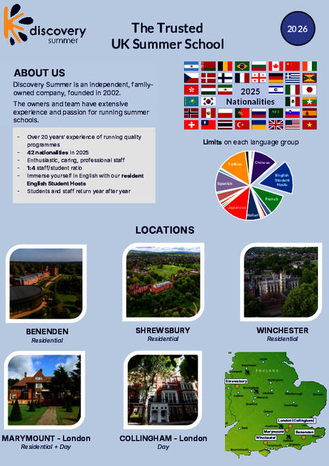 Oversigt over Discovery-sommeren 2026