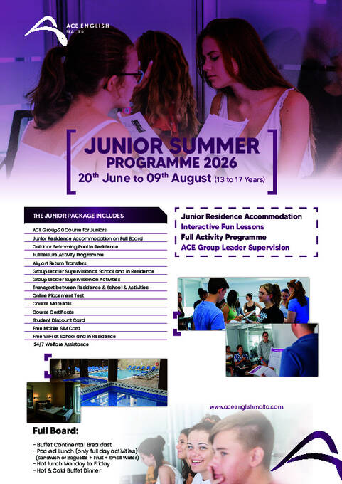 Junior Sommer Flyer 2026