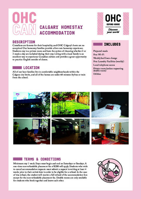 إقامة مع العائلة في كالجاري OHC 2026