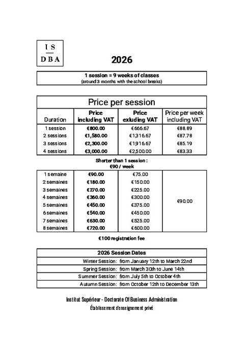2026 年 IS-DBA 价格（更新）