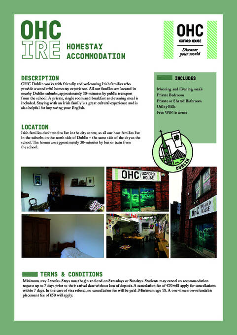 OHC 都柏林寄宿家庭 2026