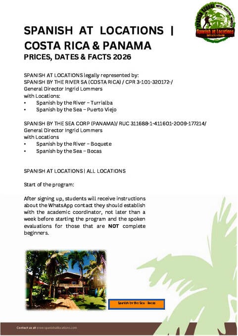 قائمة أسعار Spanish لعام 2026