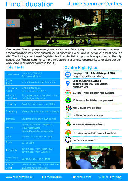 Mini-brochure - Tooting - Zomer 2026