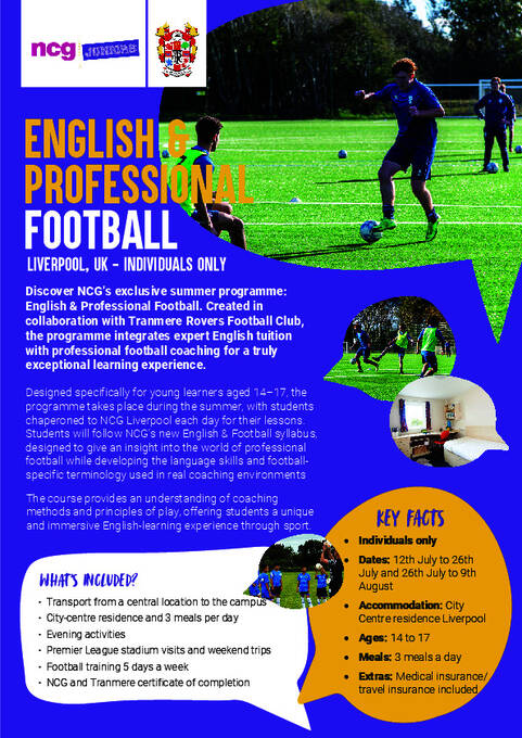 Junior tanfolyam - angol nyelv és foci 2026