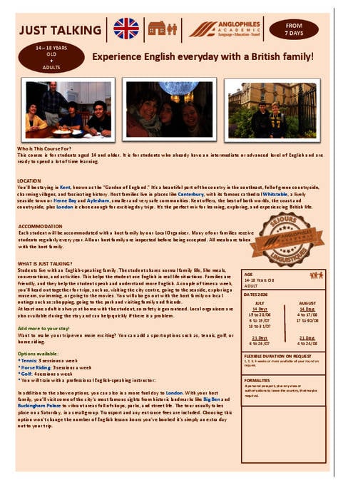 Anglophiles Home Language Tuition الكتيبات (PDF)