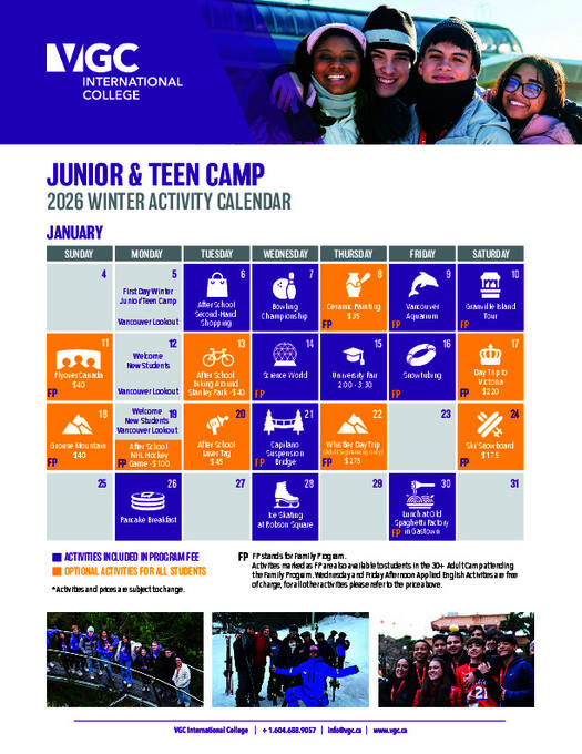  학교 활동 일정 - 주니어 (PDF)