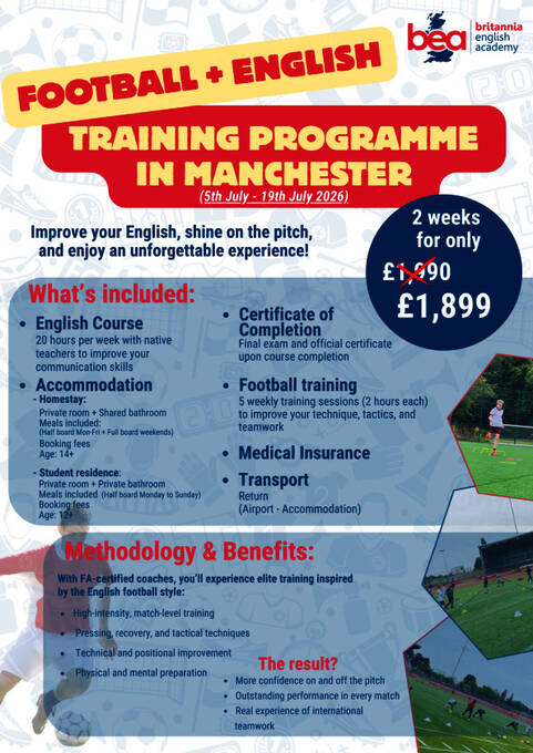 Fodbold og engelskprogram - sommer 2026