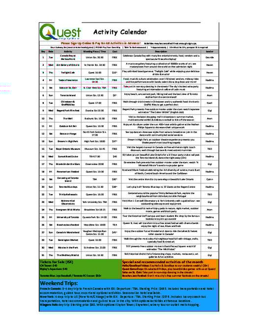 نموذج من النشاط الاجتماعي