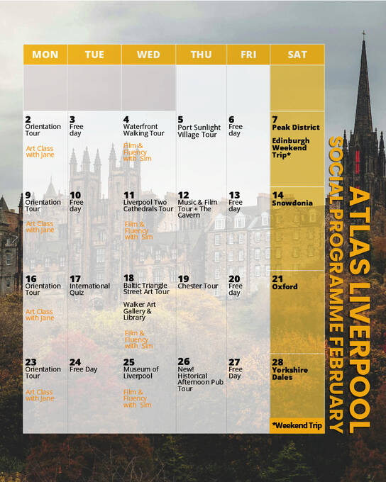 Programa de atividades sociais