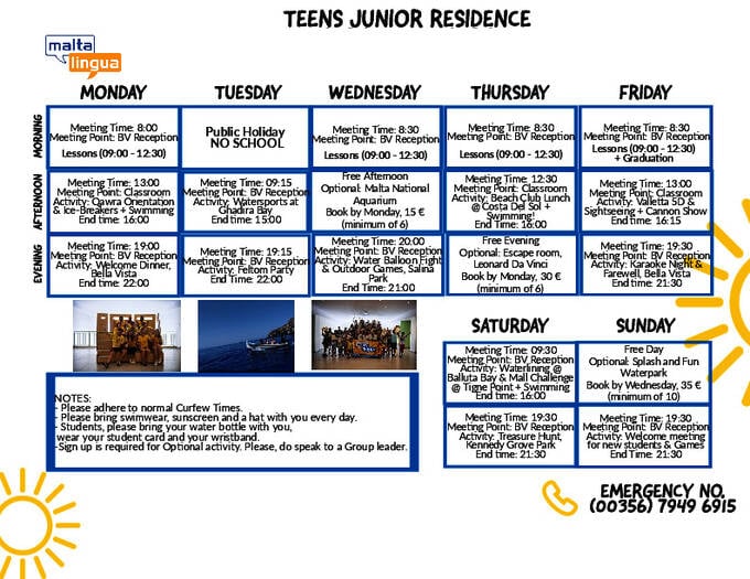  학교 활동 일정 - 주니어 (PDF)