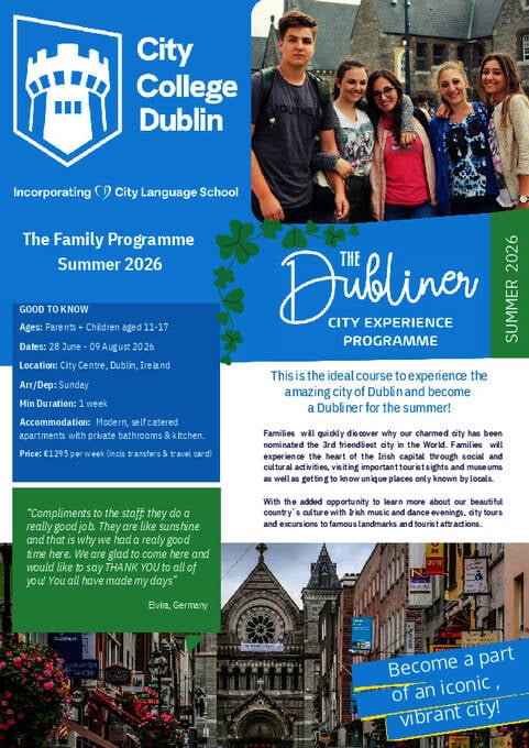 2026 年家庭课程项目