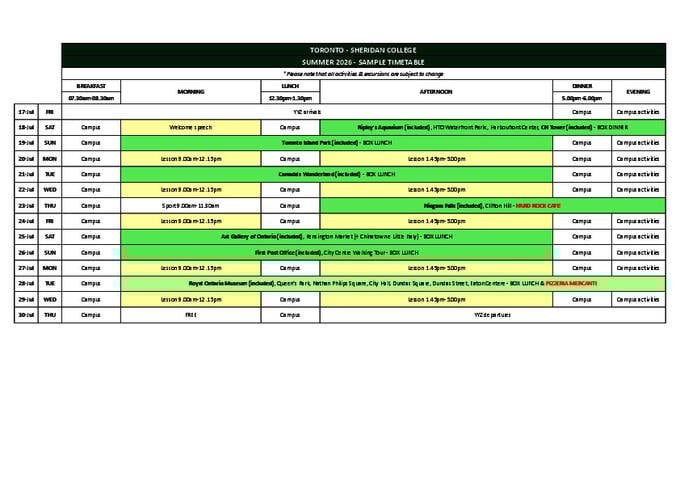  학교 활동 일정 - 주니어 (PDF)