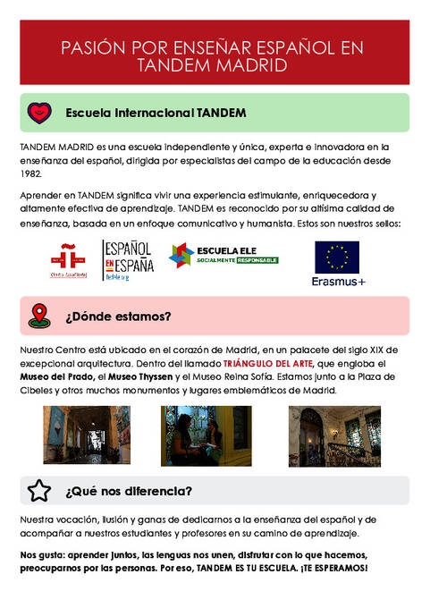 Tandem Escuela Internacional Folheto (PDF)