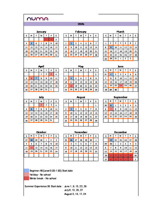 Kalender 2026