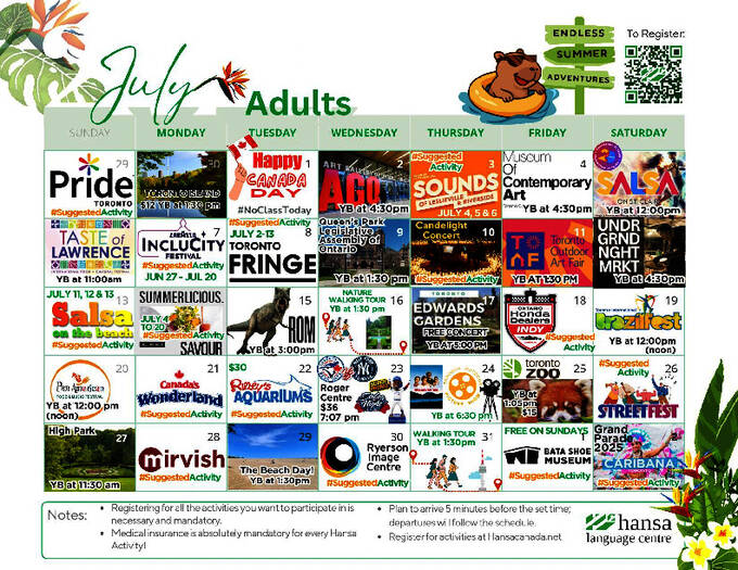 Amostra de atividade social