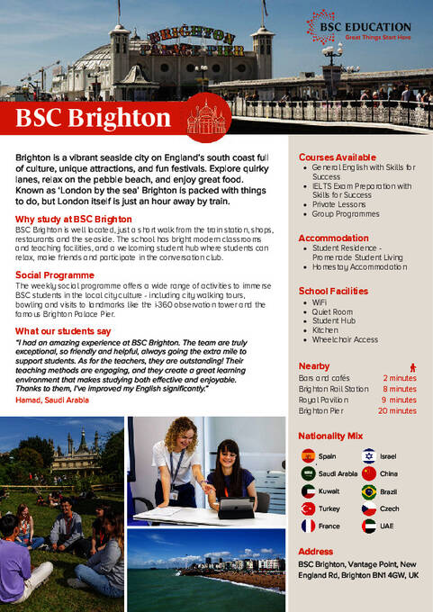 BSC Education Brosúra (PDF)